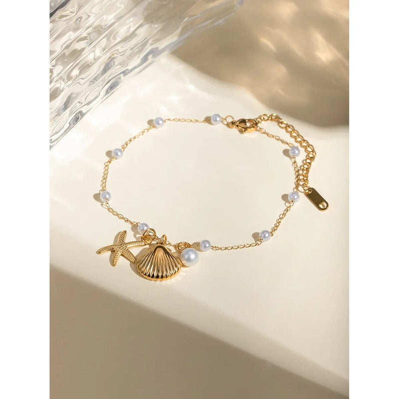 Shoperly B-89 18k Gold Plated Stainless Steel Tarnish Free Waterproof Female Jewellery