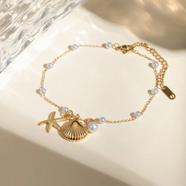 Shoperly B-89 18k Gold Plated Stainless Steel Tarnish Free Waterproof Female Jewellery