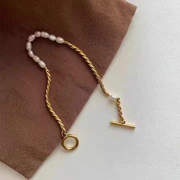 Shoperly B-90 18k Gold Plated Stainless Steel Tarnish Free Waterproof Female Jewellery