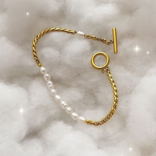 Shoperly B-90 18k Gold Plated Stainless Steel Tarnish Free Waterproof Female Jewellery