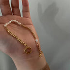 Shoperly B-90 18k Gold Plated Stainless Steel Tarnish Free Waterproof Female Jewellery