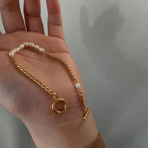 Shoperly B-90 18k Gold Plated Stainless Steel Tarnish Free Waterproof Female Jewellery