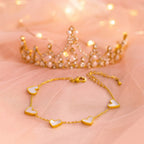Shoperly B-91 18k Gold Plated Stainless Steel Tarnish Free Waterproof Female Jewellery
