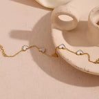 Shoperly B-91 18k Gold Plated Stainless Steel Tarnish Free Waterproof Female Jewellery