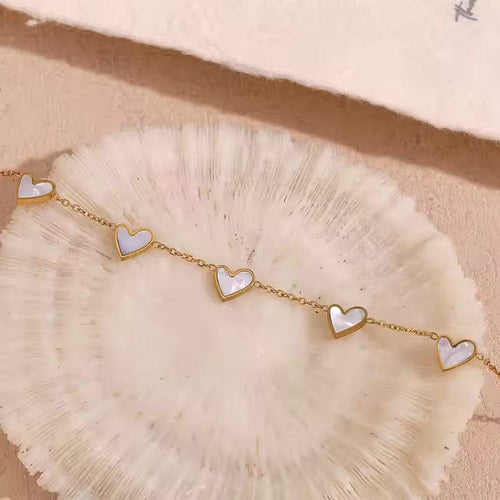 Shoperly B-91 18k Gold Plated Stainless Steel Tarnish Free Waterproof Female Jewellery