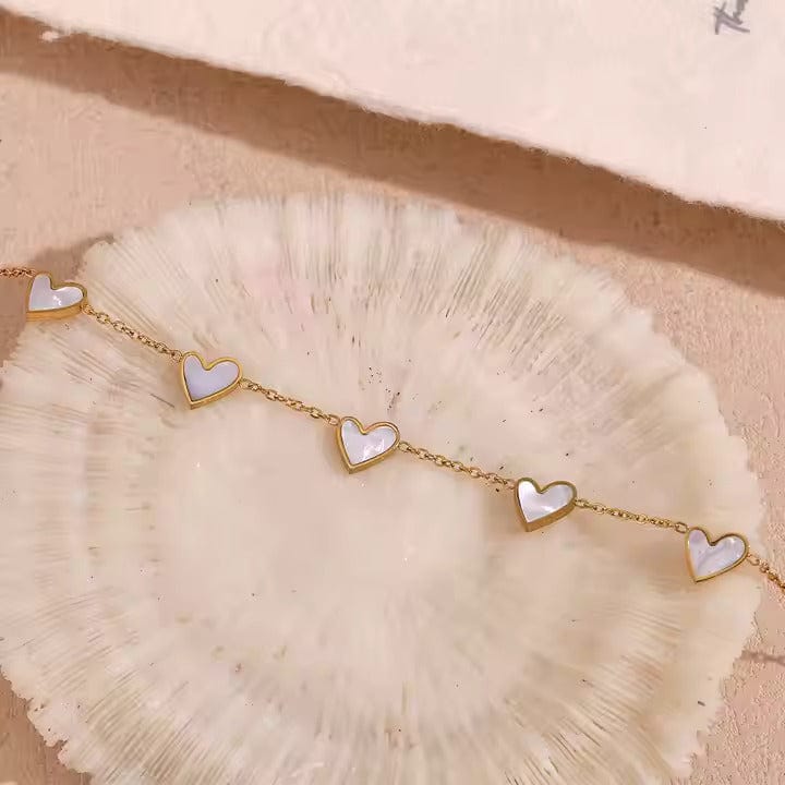 Shoperly B-91 18k Gold Plated Stainless Steel Tarnish Free Waterproof Female Jewellery