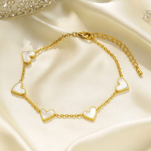 Shoperly B-91 18k Gold Plated Stainless Steel Tarnish Free Waterproof Female Jewellery