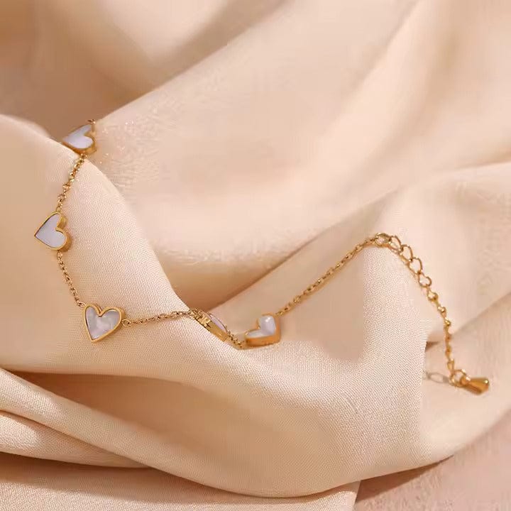 Shoperly B-91 18k Gold Plated Stainless Steel Tarnish Free Waterproof Female Jewellery
