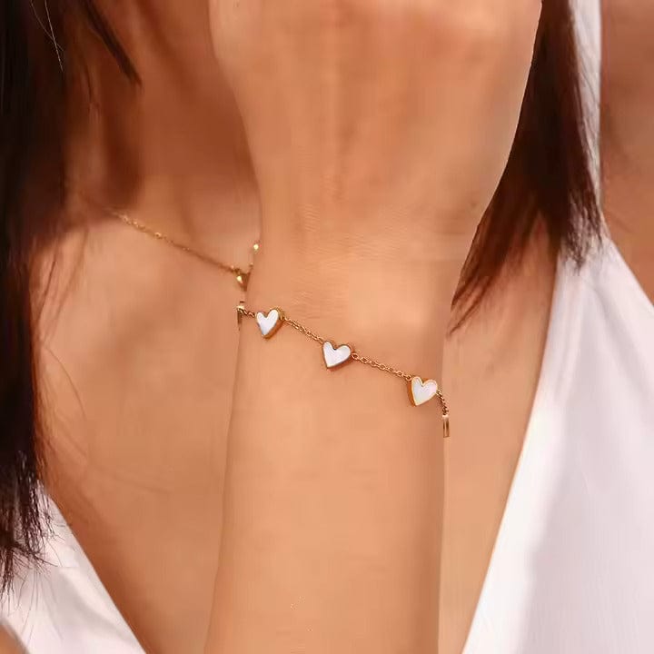 Shoperly B-91 18k Gold Plated Stainless Steel Tarnish Free Waterproof Female Jewellery