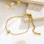 Shoperly B-92 18k Gold Plated Stainless Steel Tarnish Free Waterproof Female Jewellery