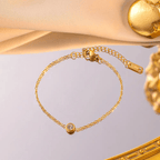 Shoperly B-92 18k Gold Plated Stainless Steel Tarnish Free Waterproof Female Jewellery