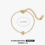 Shoperly B-92 18k Gold Plated Stainless Steel Tarnish Free Waterproof Female Jewellery
