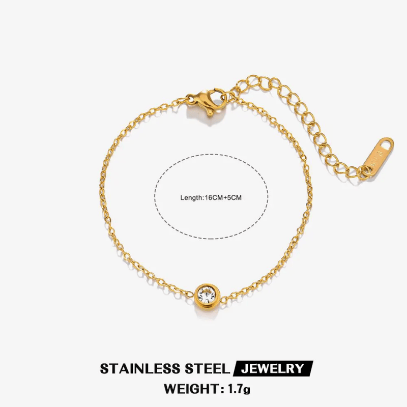 Shoperly B-92 18k Gold Plated Stainless Steel Tarnish Free Waterproof Female Jewellery
