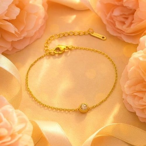 Shoperly B-92 18k Gold Plated Stainless Steel Tarnish Free Waterproof Female Jewellery