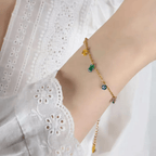 Shoperly B-93 18k Gold Plated Stainless Steel Tarnish Free Waterproof Female Jewellery