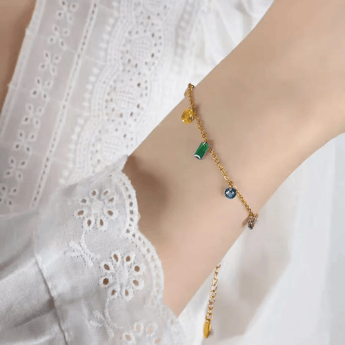 Shoperly B-93 18k Gold Plated Stainless Steel Tarnish Free Waterproof Female Jewellery
