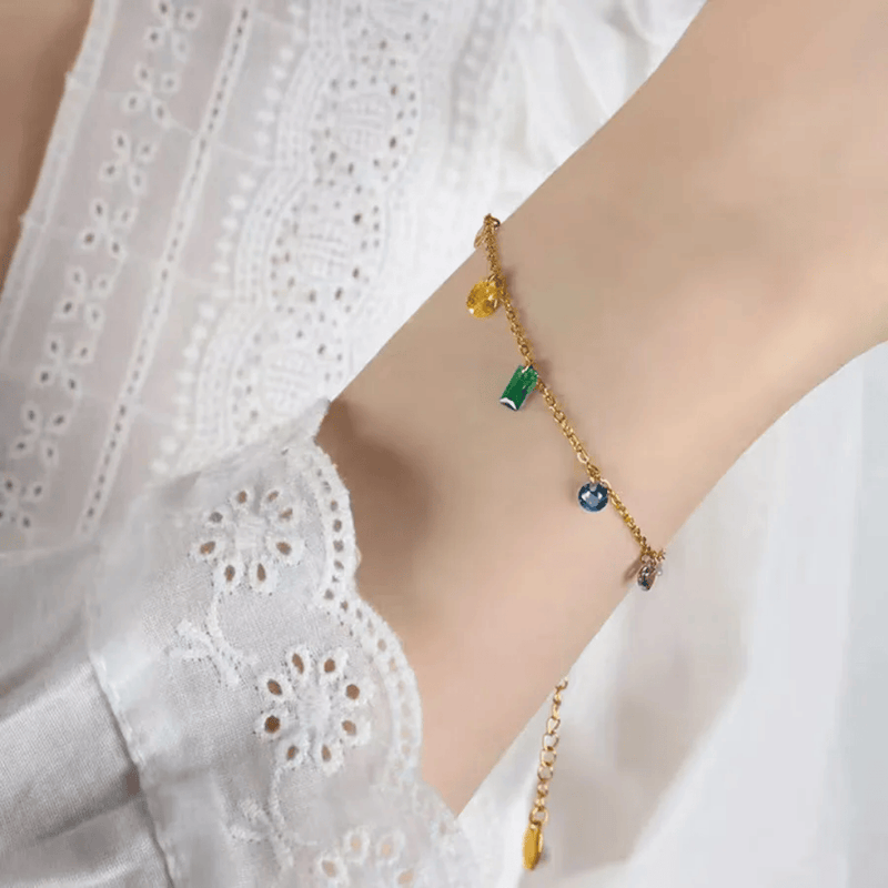 Shoperly B-93 18k Gold Plated Stainless Steel Tarnish Free Waterproof Female Jewellery