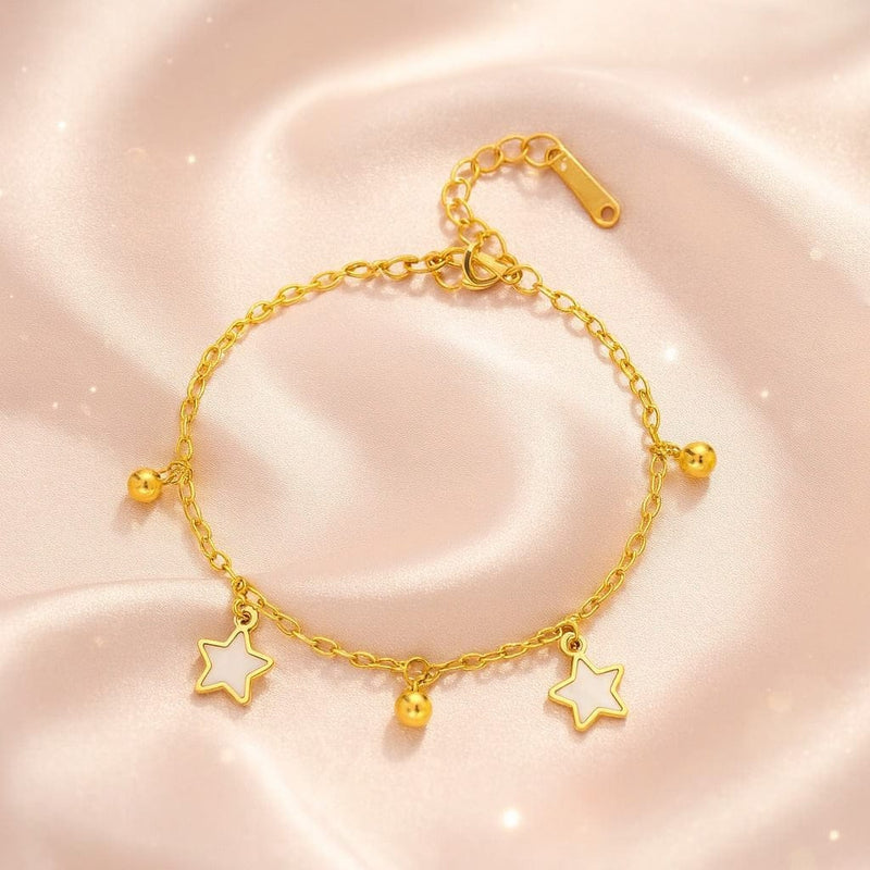 Shoperly Bracelet Iona bracelet– 18k Gold Plated Stainless Steel Tarnish Free Waterproof Female Jewellery