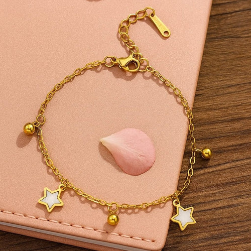 Shoperly Bracelet Iona bracelet– 18k Gold Plated Stainless Steel Tarnish Free Waterproof Female Jewellery