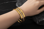 Shoperly Bracelet Zevuc bracelet 18k Gold Plated Stainless Steel Tarnish Free Waterproof Female Jewellery