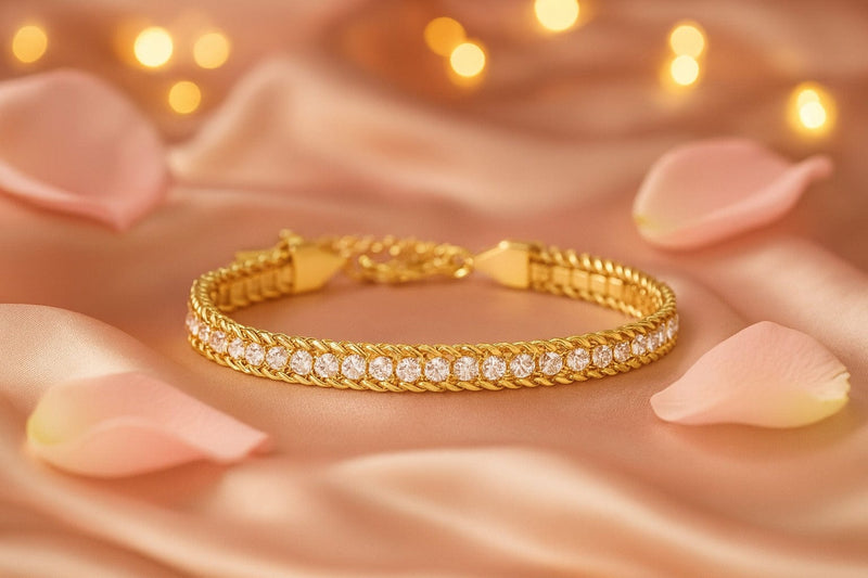 Shoperly Bracelet Zohi Bracelet 18k Gold Plated Stainless Steel Tarnish Free Waterproof Female Jewellery