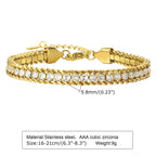 Shoperly Bracelet Zohi Bracelet 18k Gold Plated Stainless Steel Tarnish Free Waterproof Female Jewellery