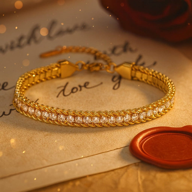 Shoperly Bracelet Zohi Bracelet 18k Gold Plated Stainless Steel Tarnish Free Waterproof Female Jewellery
