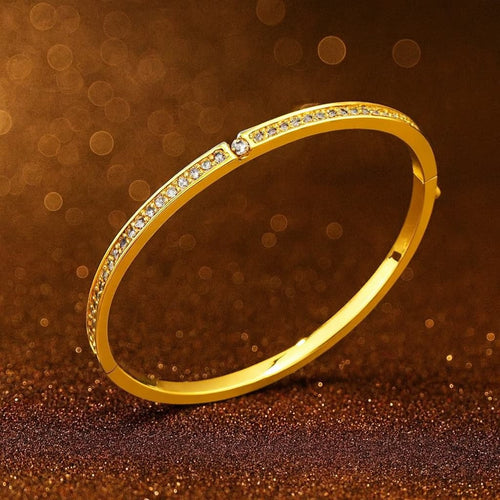Shoperly Bracelets B-105 18k Gold Plated Stainless Steel Tarnish Free
