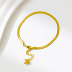 Shoperly Bracelets B-107-18k Gold Plated Stainless Steel Tarnish Free