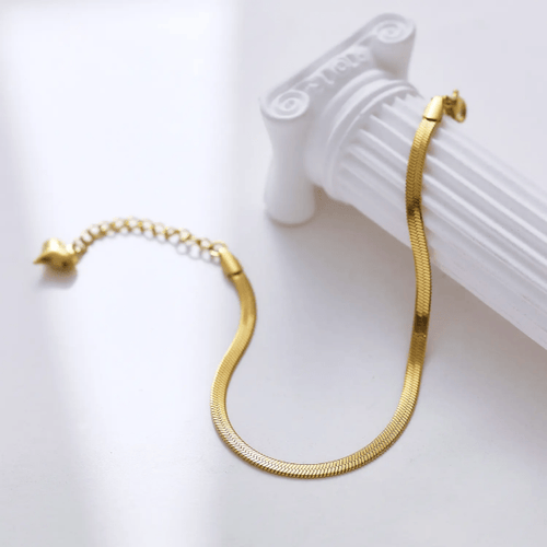 Shoperly Bracelets B-107-18k Gold Plated Stainless Steel Tarnish Free