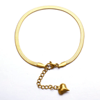 Shoperly Bracelets B-107-18k Gold Plated Stainless Steel Tarnish Free