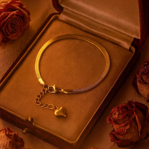 Shoperly Bracelets B-107-18k Gold Plated Stainless Steel Tarnish Free