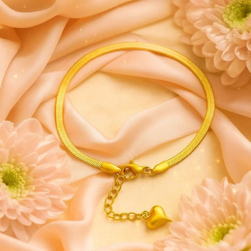 Shoperly Bracelets B-107-18k Gold Plated Stainless Steel Tarnish Free