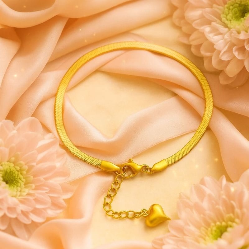Shoperly Bracelets B-107-18k Gold Plated Stainless Steel Tarnish Free