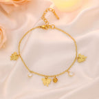Shoperly Bracelets B-138 18k Gold Plated Stainless Steel Tarnish Free Waterproof Female Jewellery