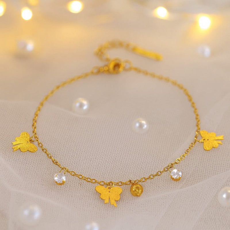Shoperly Bracelets B-138 18k Gold Plated Stainless Steel Tarnish Free Waterproof Female Jewellery