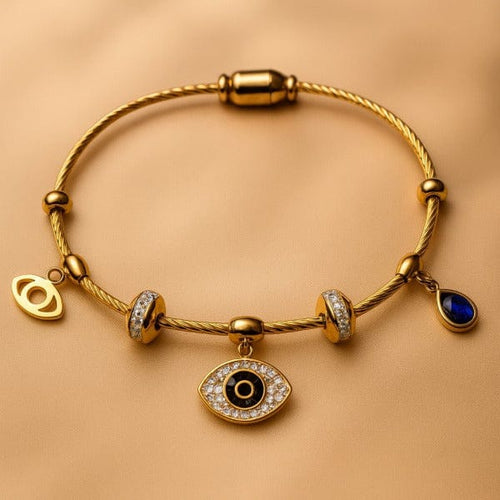 Shoperly Bracelets B-74-Gold Plated Stainless Steel Tarnish Free Waterproof Female Jewellery