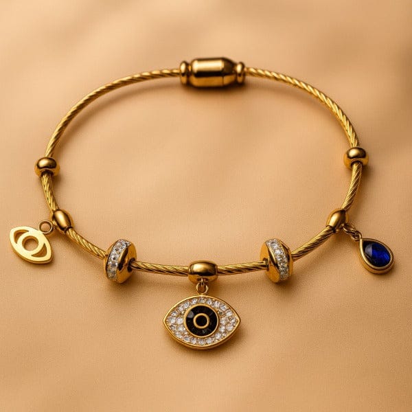 Shoperly Bracelets B-74-Gold Plated Stainless Steel Tarnish Free Waterproof Female Jewellery