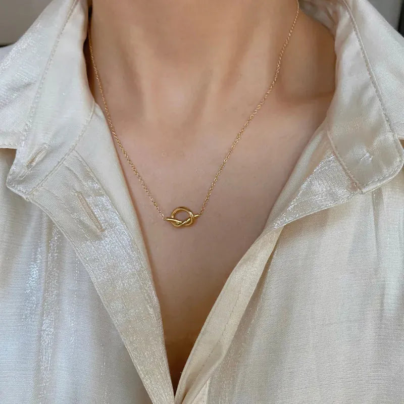 Shoperly C-198 18k Gold Plated Stainless Steel Tarnish Free Waterproof Female Jewellery