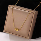 Shoperly C-198 18k Gold Plated Stainless Steel Tarnish Free Waterproof Female Jewellery