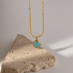 Shoperly C-199 18k Gold Plated Stainless Steel Tarnish Free Waterproof Female Jewellery