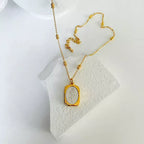 Shoperly C-203 18k Gold Plated Stainless Steel Tarnish Free Waterproof Female Jewellery