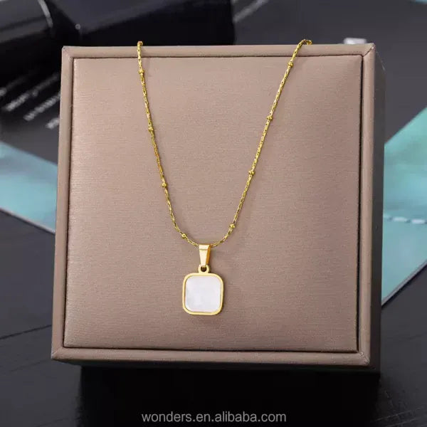Shoperly C-204 18k Gold Plated Stainless Steel Tarnish Free Waterproof Female Jewellery