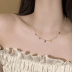 Shoperly C-214 18k Gold Plated Stainless Steel Tarnish Free Waterproof Female Jewellery