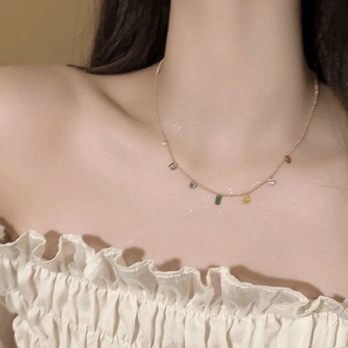 Shoperly C-214 18k Gold Plated Stainless Steel Tarnish Free Waterproof Female Jewellery