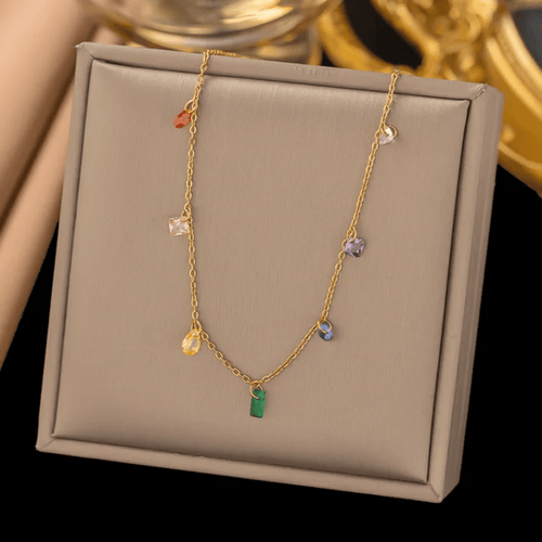 Shoperly C-214 18k Gold Plated Stainless Steel Tarnish Free Waterproof Female Jewellery