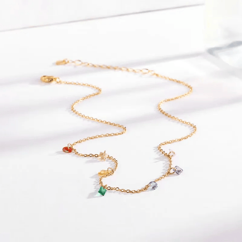 Shoperly C-214 18k Gold Plated Stainless Steel Tarnish Free Waterproof Female Jewellery