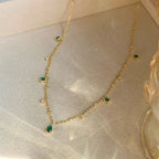 Shoperly C-227 18k Gold Plated Stainless Steel Tarnish Free Waterproof Female Jewellery
