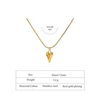 Shoperly C-233 18k Gold Plated Stainless Steel Tarnish Free Waterproof Female Jewellery