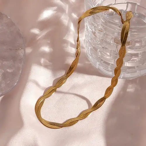 Shoperly C-245 18k Gold Plated Stainless Steel Tarnish Free Waterproof Female Jewellery